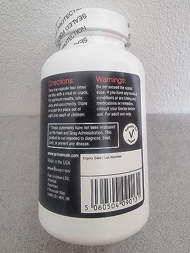 Prime Male label detail highlights natural ingredients and energy-focused blend
