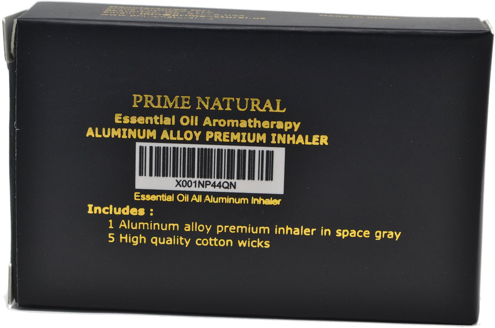 Prime Natural nasal inhaler in use suggests quick, portable relief with your favorite essential oil.
