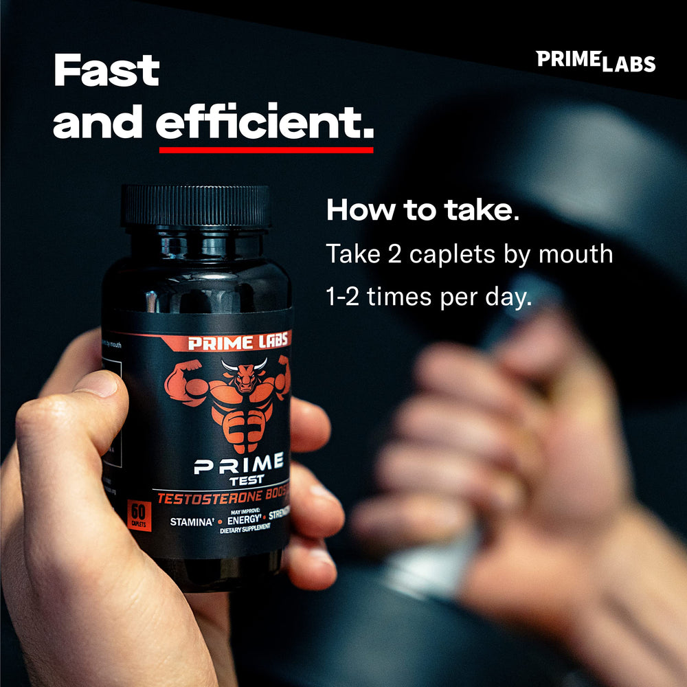 Prime Labs Saw Palmetto extract panel emphasizes natural wellness for men.