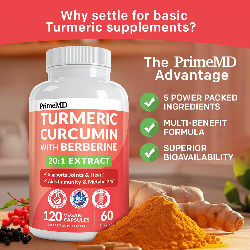 PrimeMD piperine boost close-up highlights improved ingredient absorption.