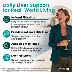 PrimeMD Artichoke Extract feature suggesting bile production support