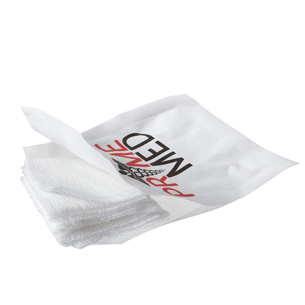 PrimeMed tape showing bidirectional tear for easy securing tubing and devices.