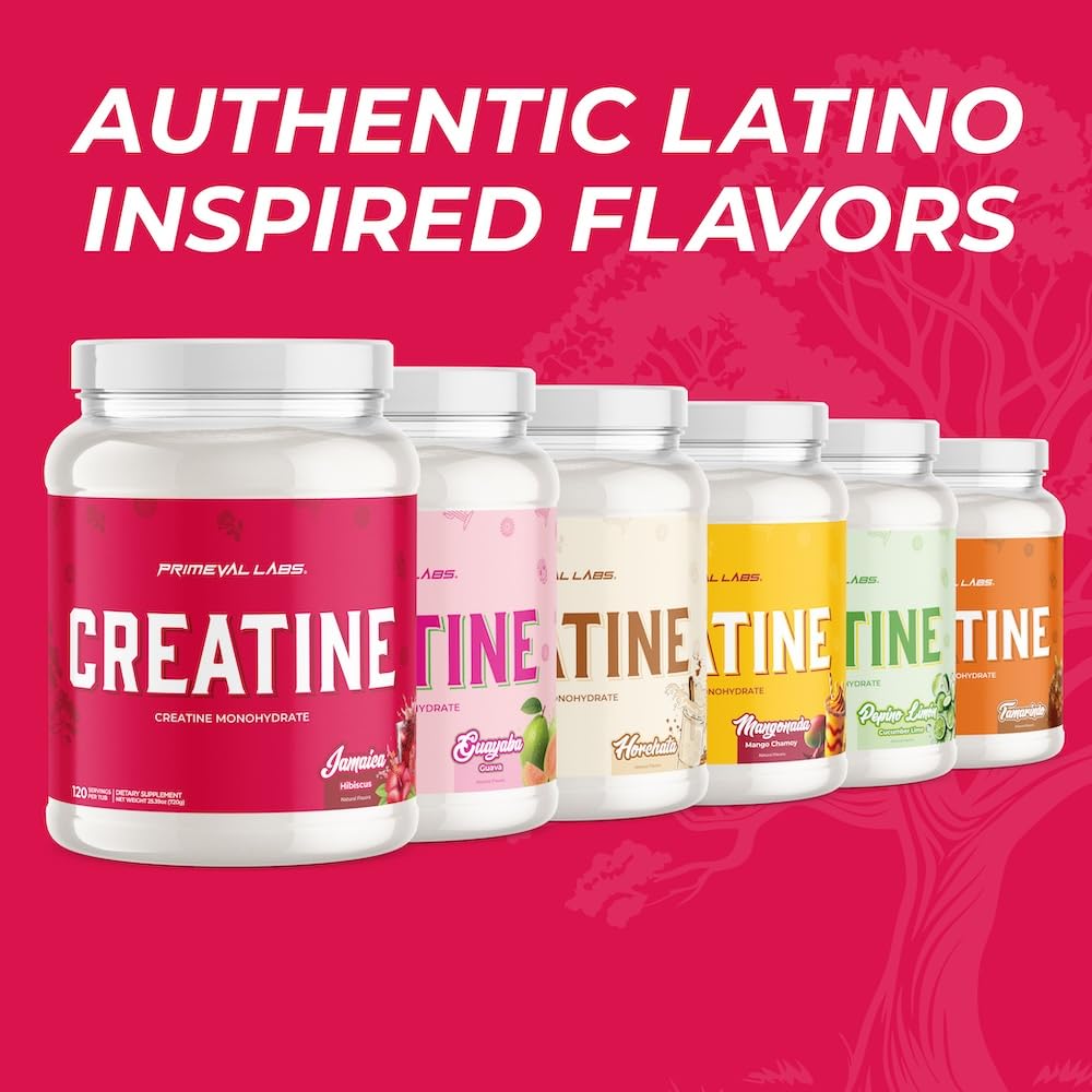 Athlete hands hold Primeval Labs creatine jar for training-friendly supplementation.