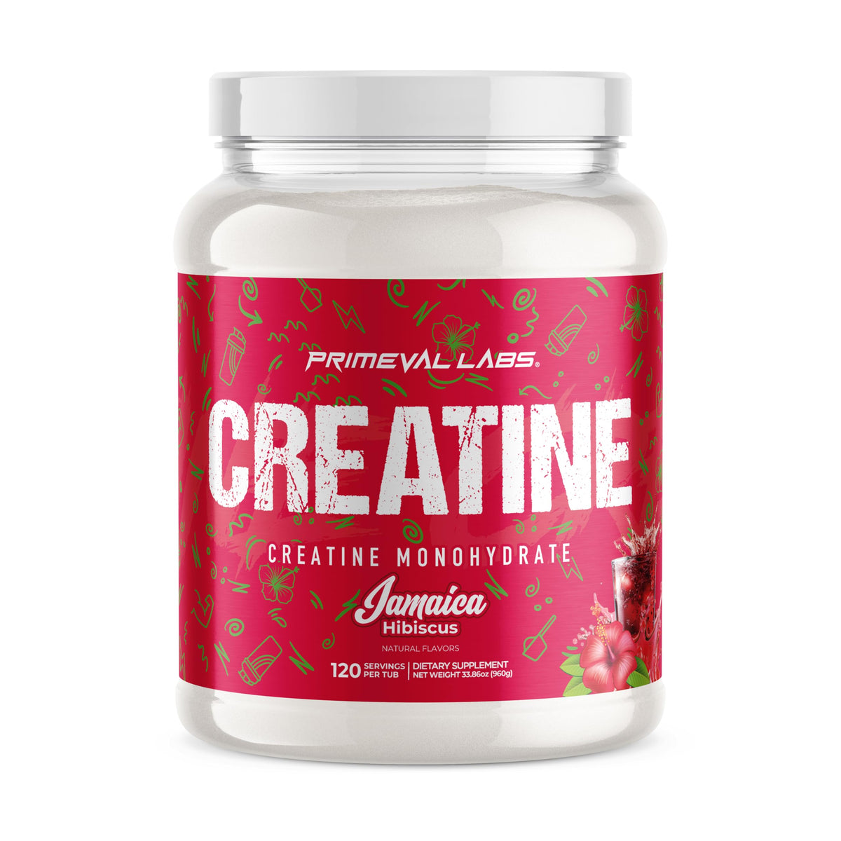 Primeval Labs Clean Creatine Monohydrate bottle ready for post-workout recovery.