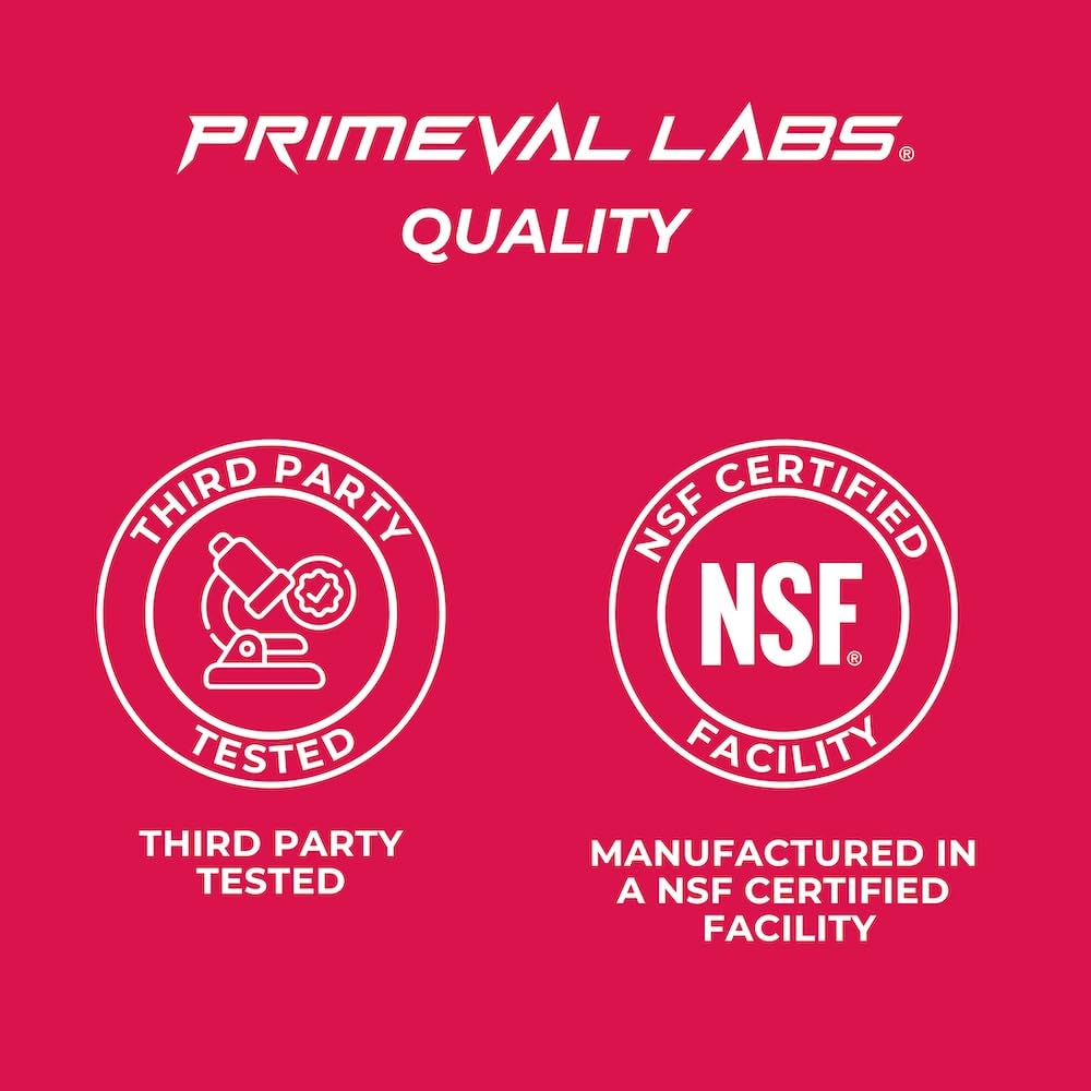 Primeval Labs label highlights Latin-inspired Aqua Fresca flavor.