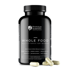 Primitive Scientific women’s multivitamin bottle for daily energy and balance