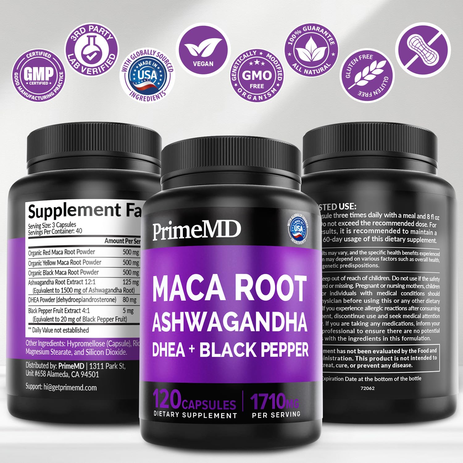 PrimMD natural wellness supplement front-packaging view.