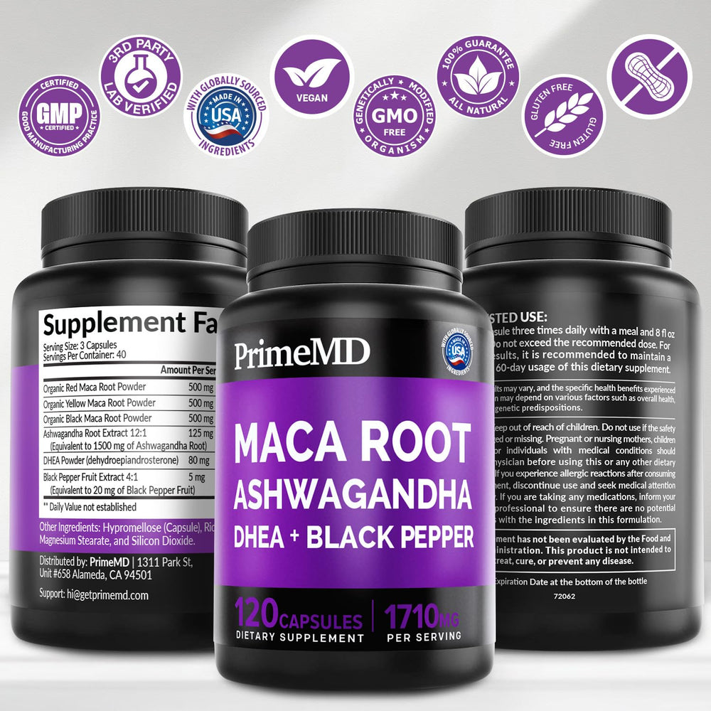 PrimMD natural wellness supplement front-packaging view.