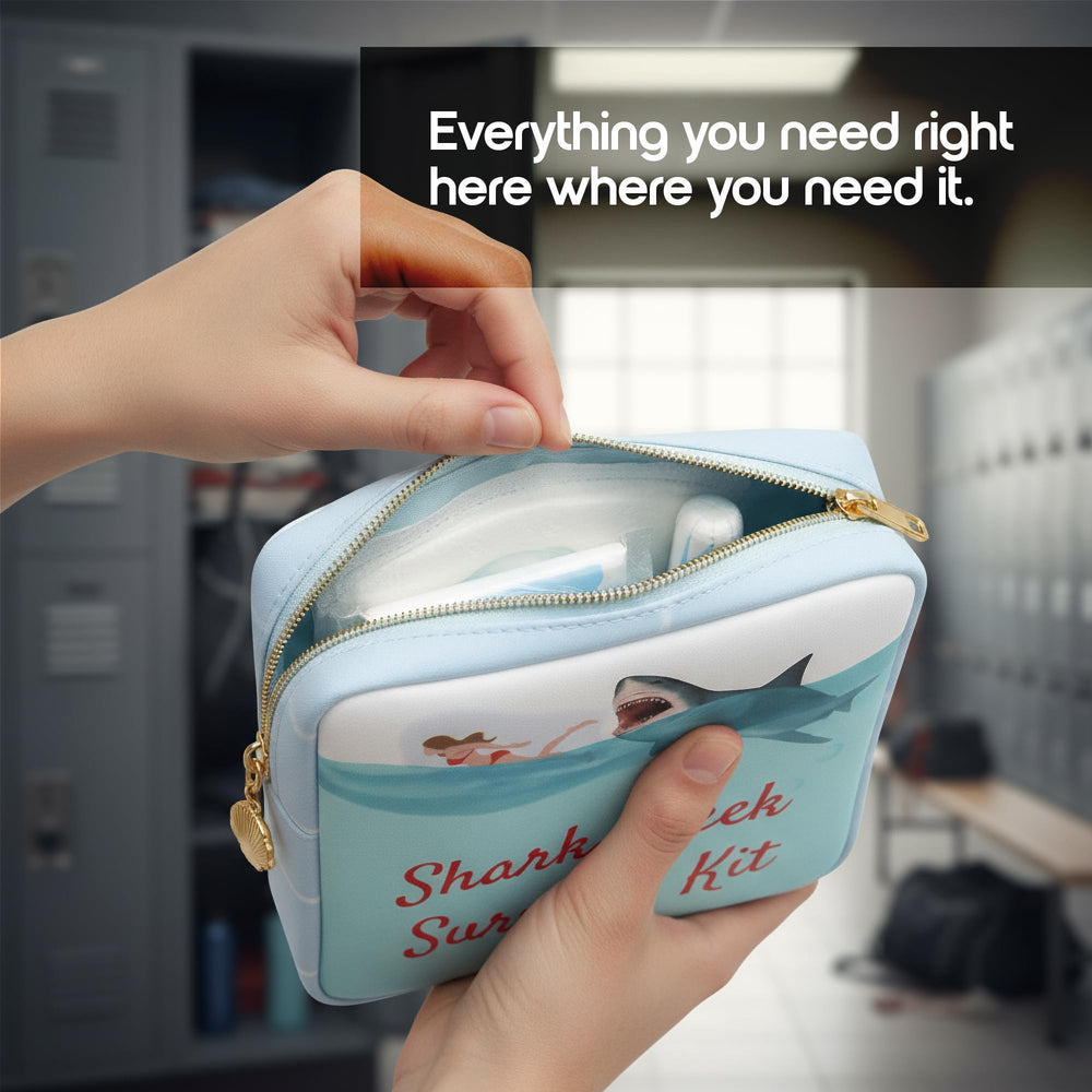 Primo Lines period pouch doubles as makeup or essentials case for quick transitions