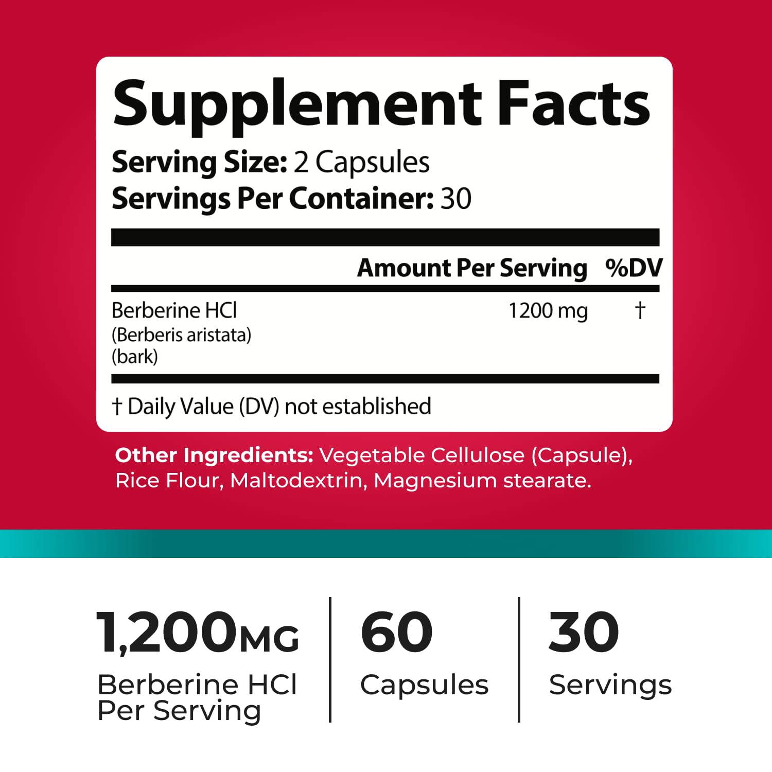 PristineRoot Berberine ingredients list notes Berberis aristata origin.