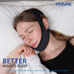 PRMRES CPAP-compatible chin strap integrates with masks for easier therapy