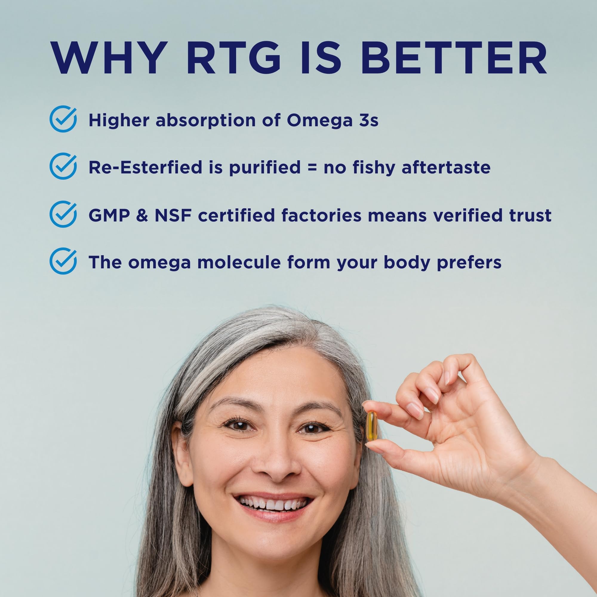 PRN DE Omega-3 highlights EPA/DHA structure and balanced fatty acids.
