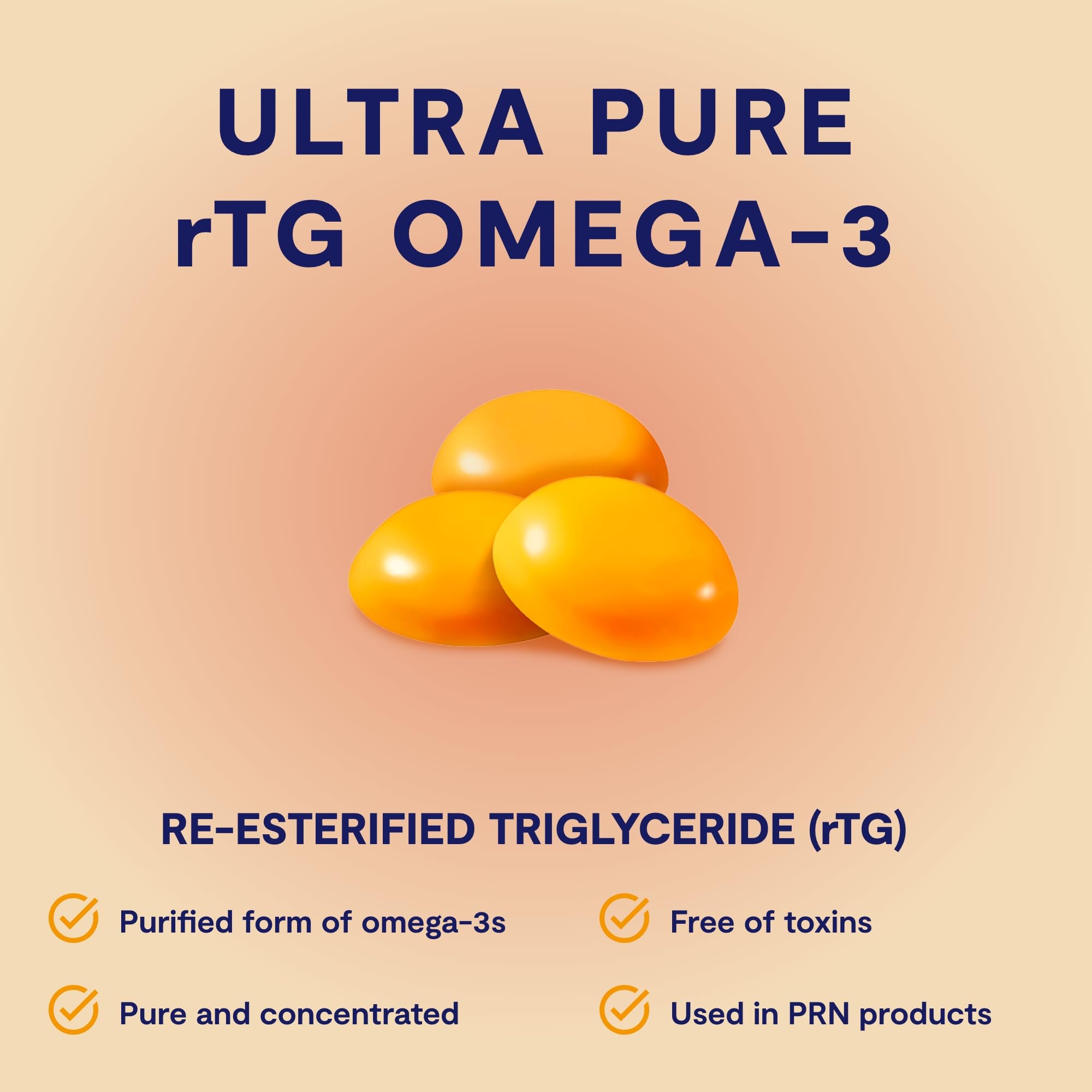 PRN Omega-3 Gummy Chewables bottle on kitchen counter for easy daily habit