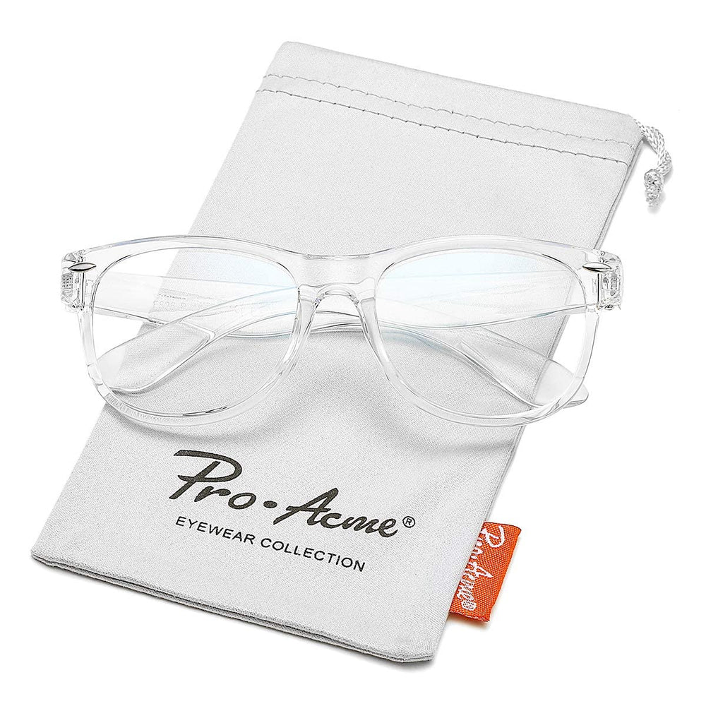 Pro Acme blue light lenses provide clear vision without tint