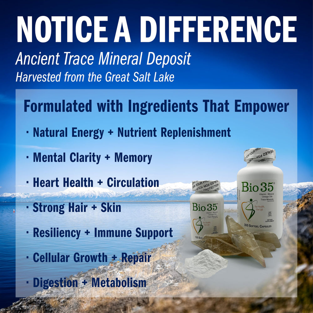 Pro-Biotiks Bio-35 minerals and trace minerals packaging on display.