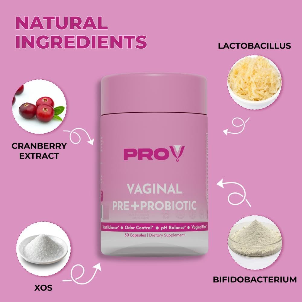 Pro-V Health Co. daily-use capsule shown as part of routine.