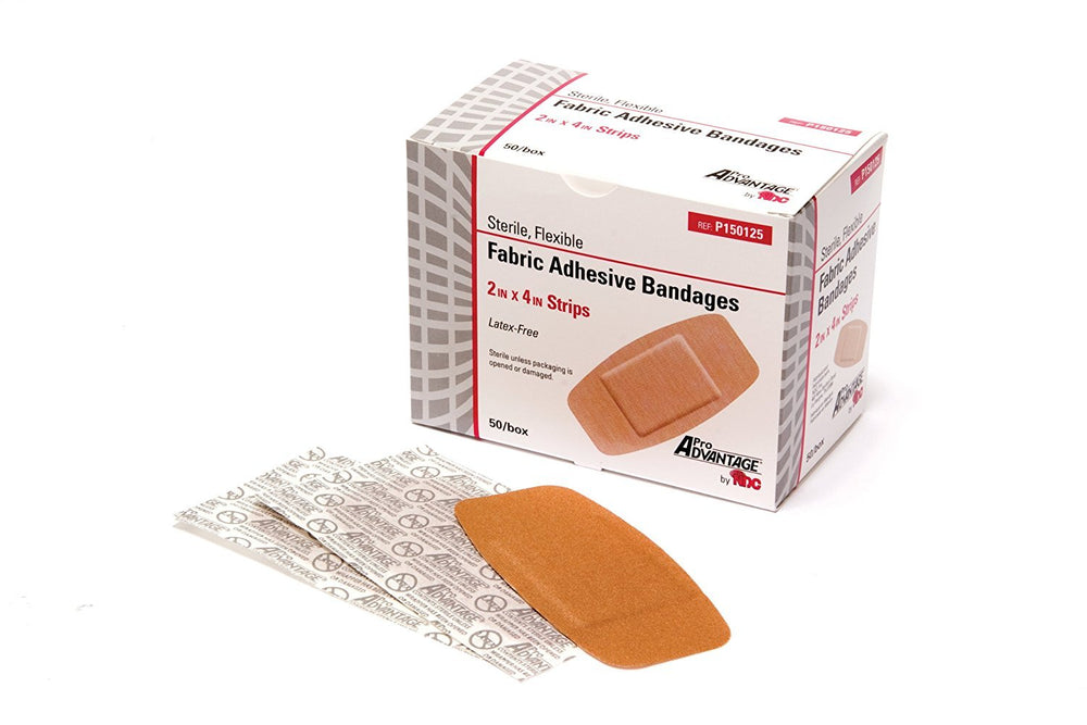 ProAdvantage banda adherente flexible grande 2 x 4 pulgadas, uso cómodo en áreas de movimiento.