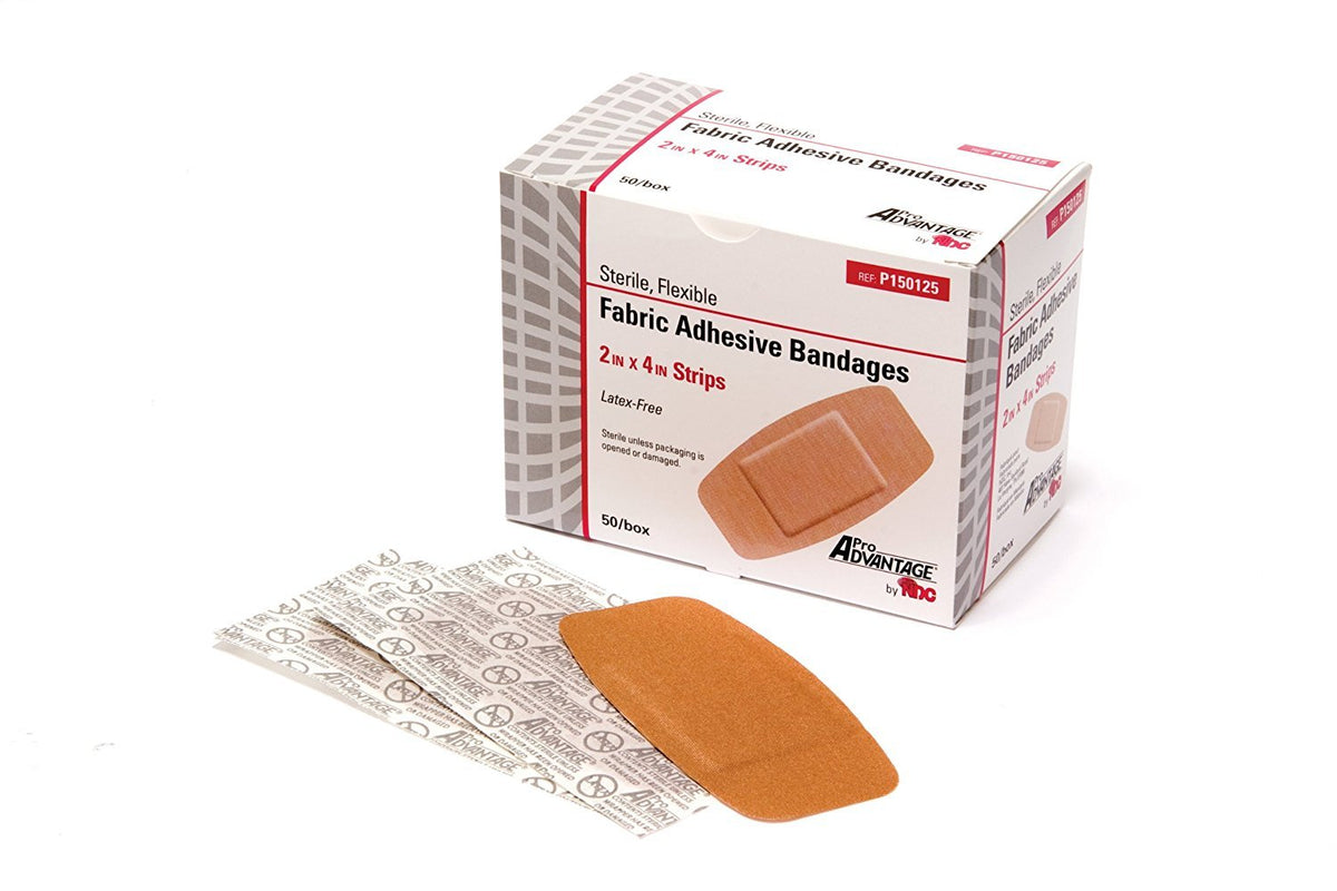 ProAdvantage banda adherente flexible grande 2 x 4 pulgadas, uso cómodo en áreas de movimiento.