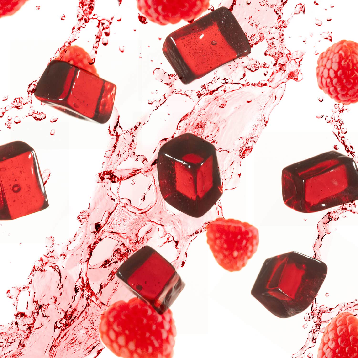 Probar BOLT Raspberry Energy Chews bottle closeup highlighting flavor.