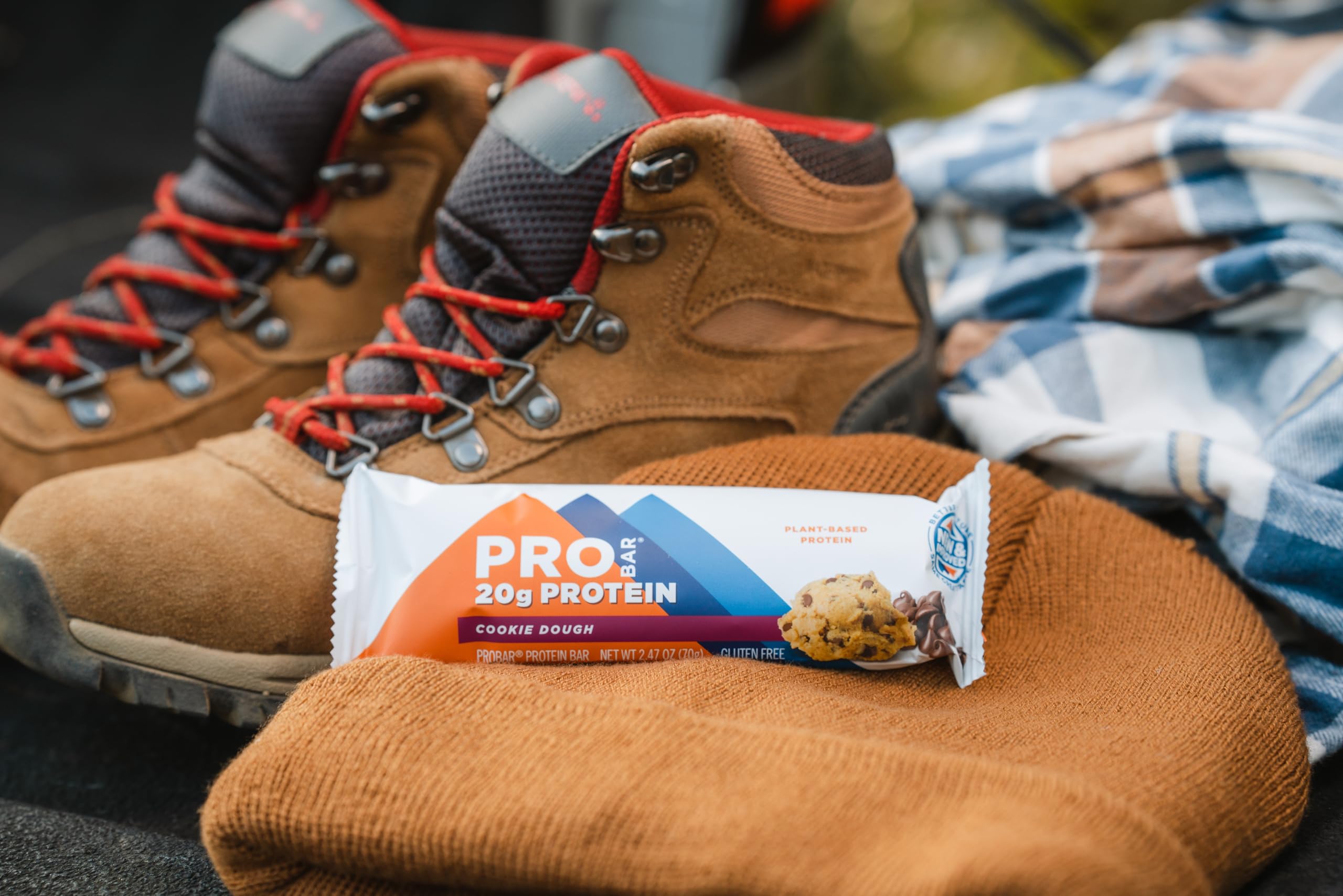 Probar Protein Bar Cookie Dough ingredients display flax seeds for omega-3 and fiber.