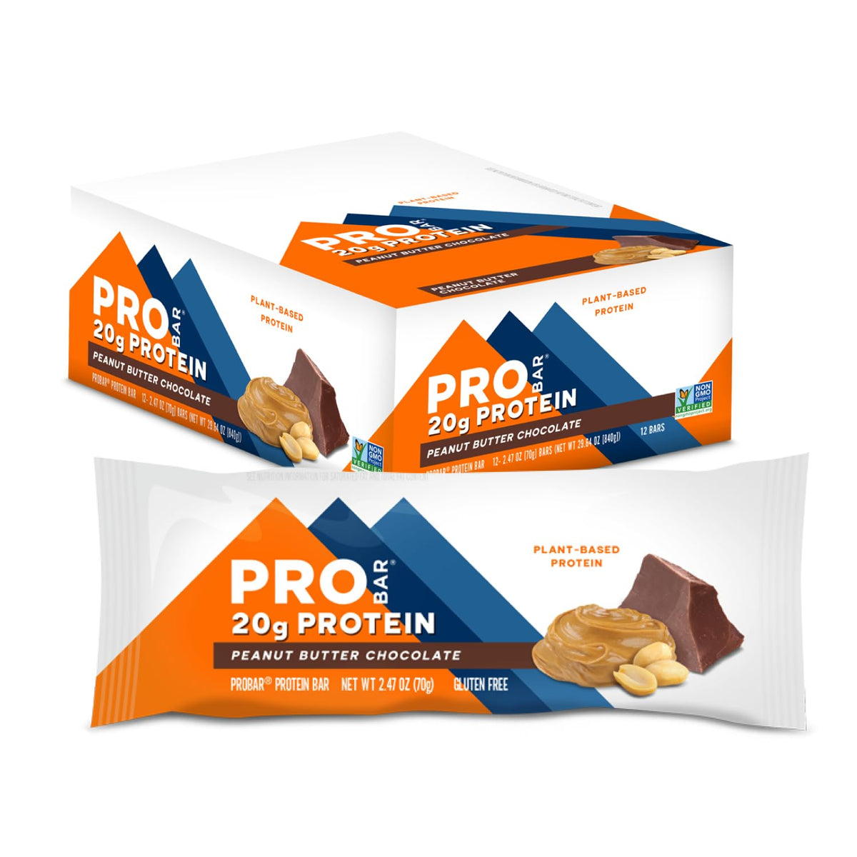 PROBAR Peanut Butter Chocolate packaging shown for on-the-go energy