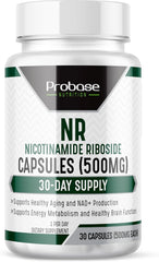 Probase Nicotinamide Riboside bottle front highlighting energy support