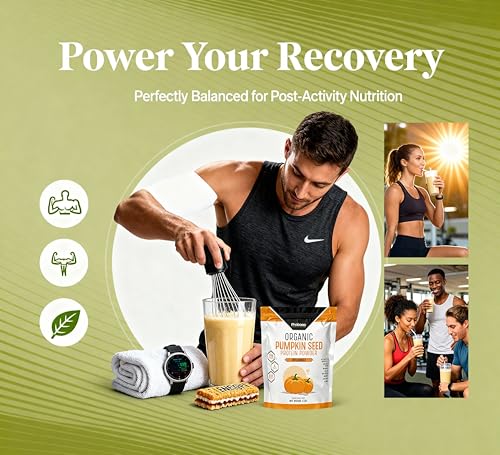Probase Nutrition pumpkin seed protein scoop image for quick post-workout boosts.