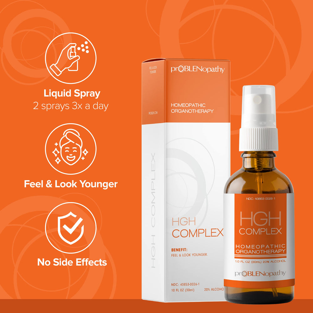 ProBLENopathy HGH spray under tongue application for rapid absorption and ease of use.