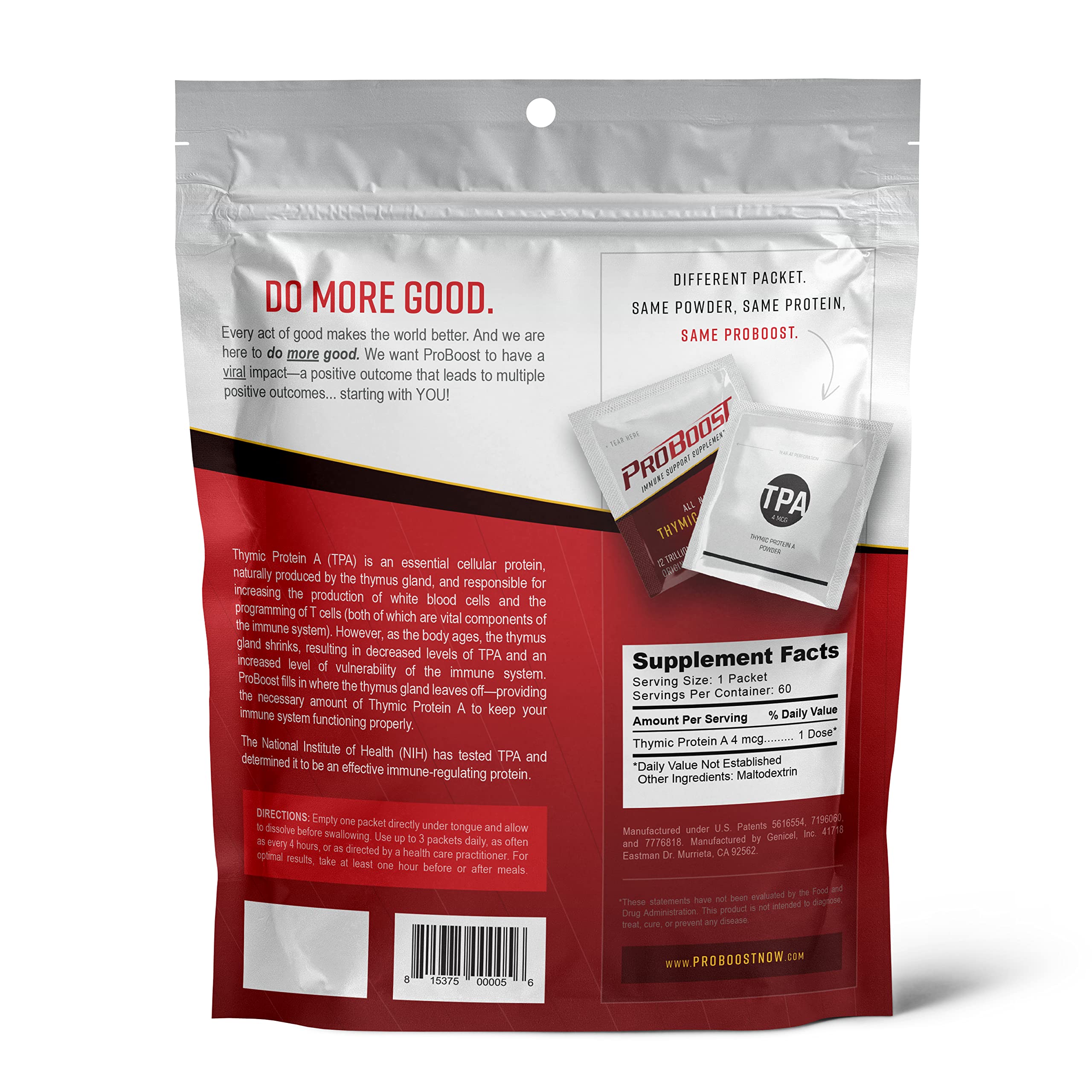 ProBoost USA-made badge on packaging indicating quality