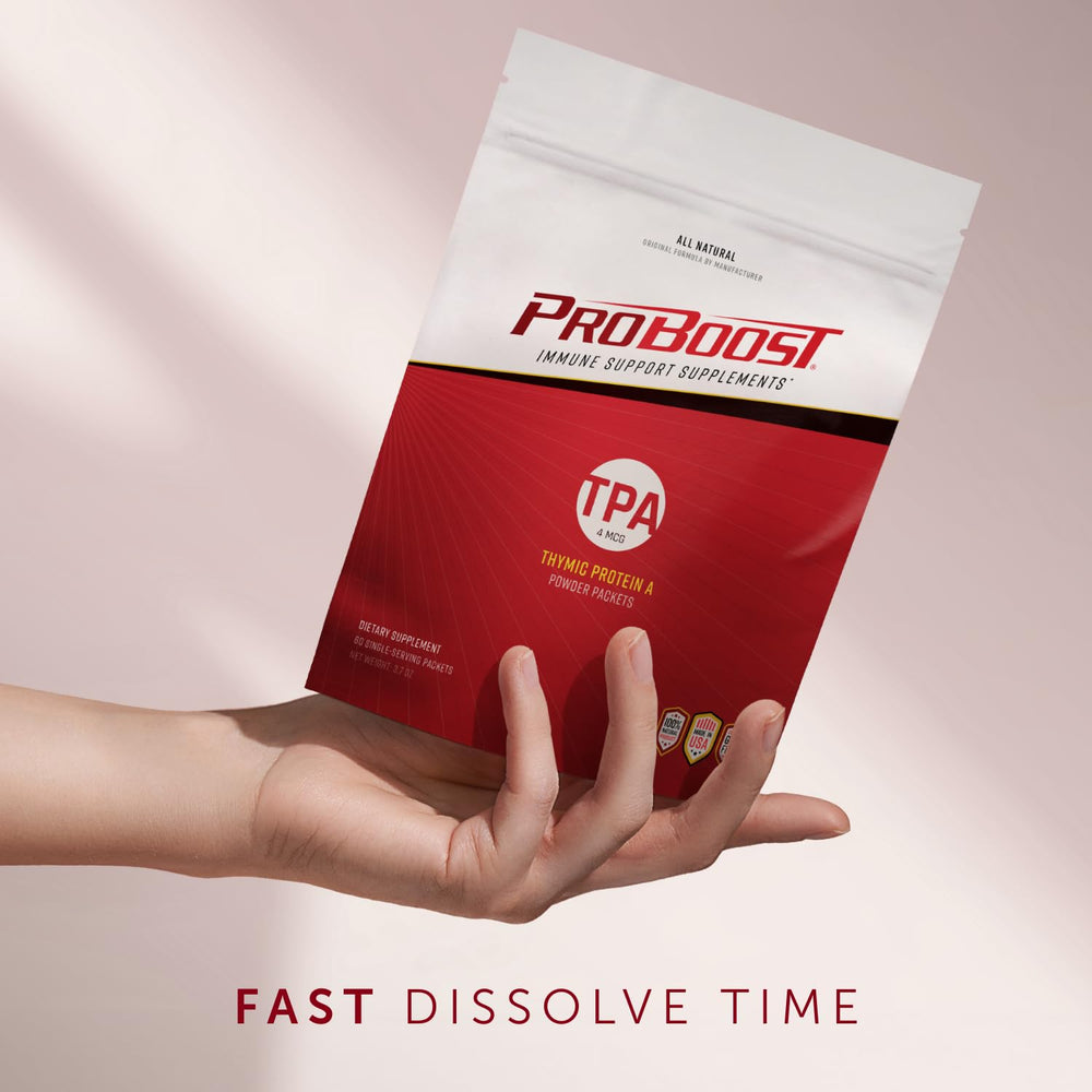 Close-up of ProBoost blend and ingredients visuals