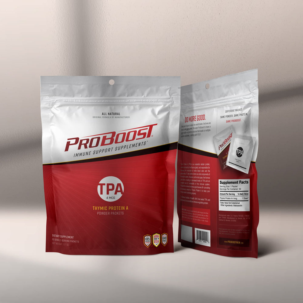 Travel-ready ProBoost pack with sealed packets