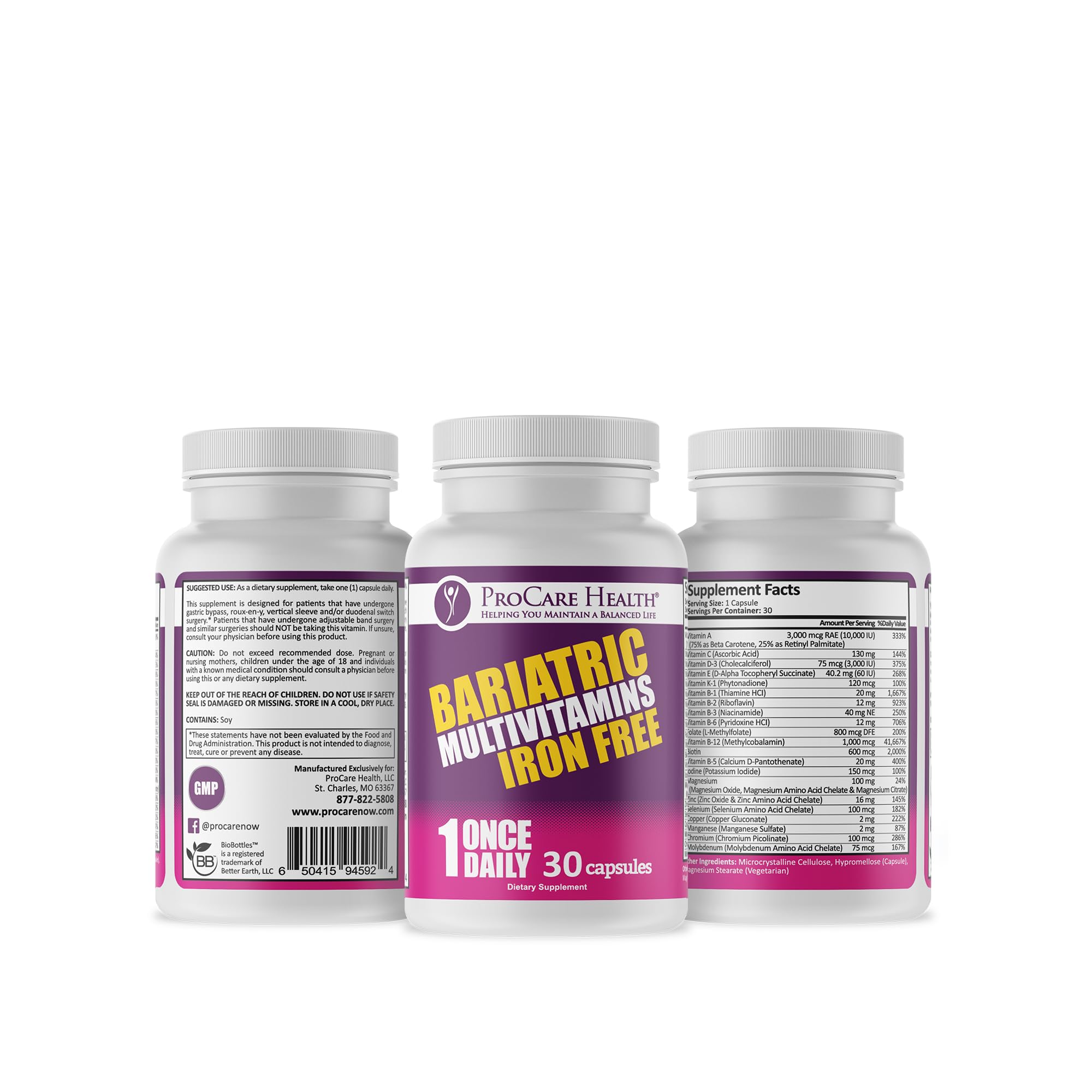 Daily routine scene with ProCare Health multivitamin for post-surgery wellness