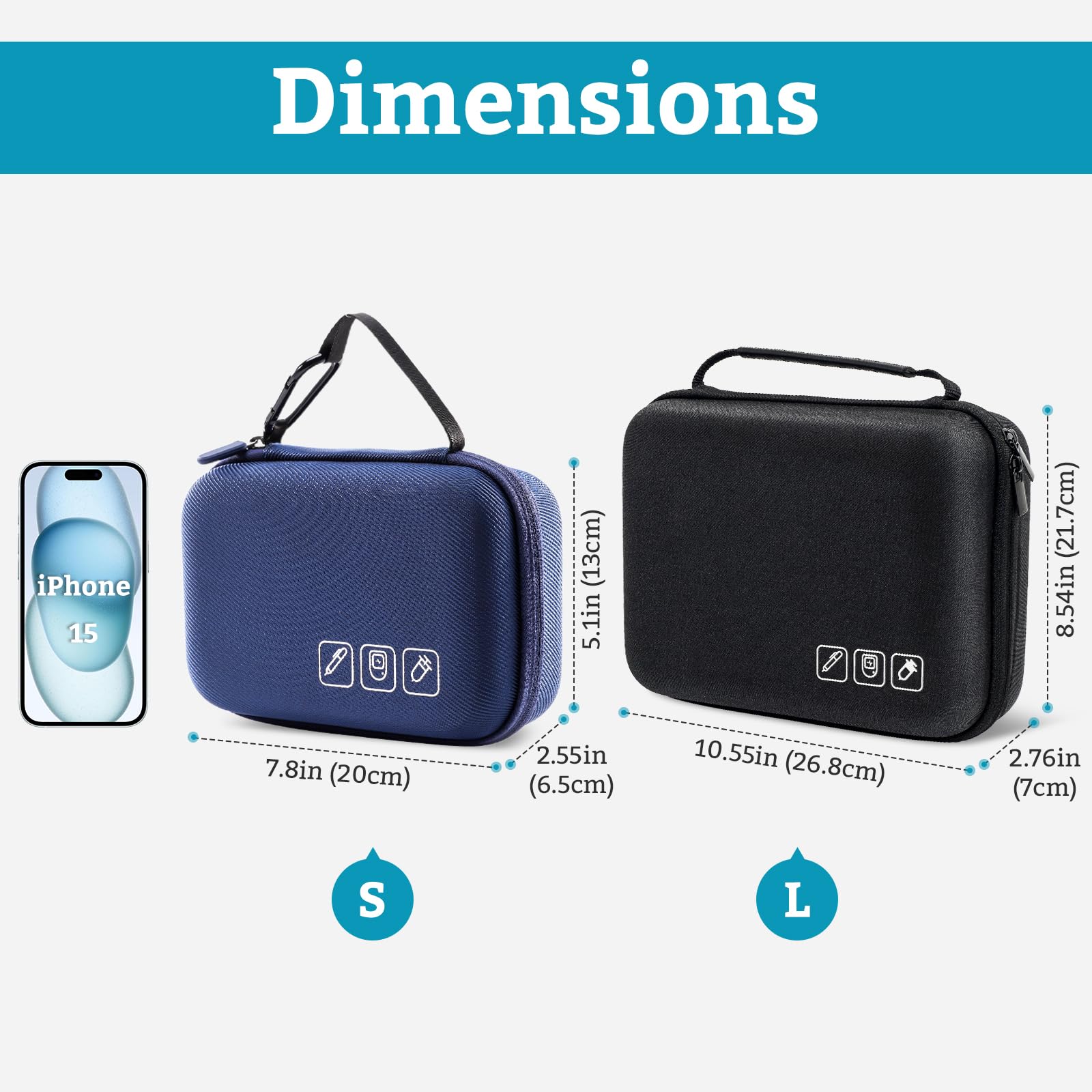 ProCase case interior with removable dividers for flexible organization.