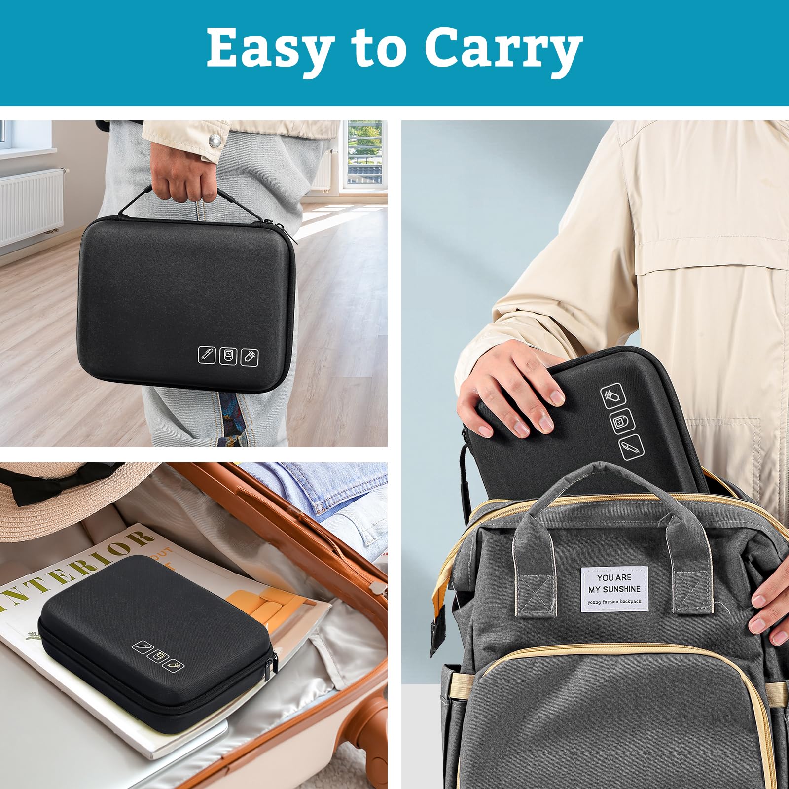 ProCase two-way zipper offers smooth, reliable access.