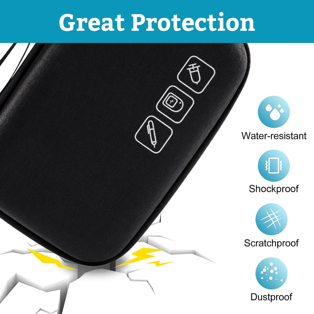 ProCase waterproof shell photo emphasizes rugged protection during travel