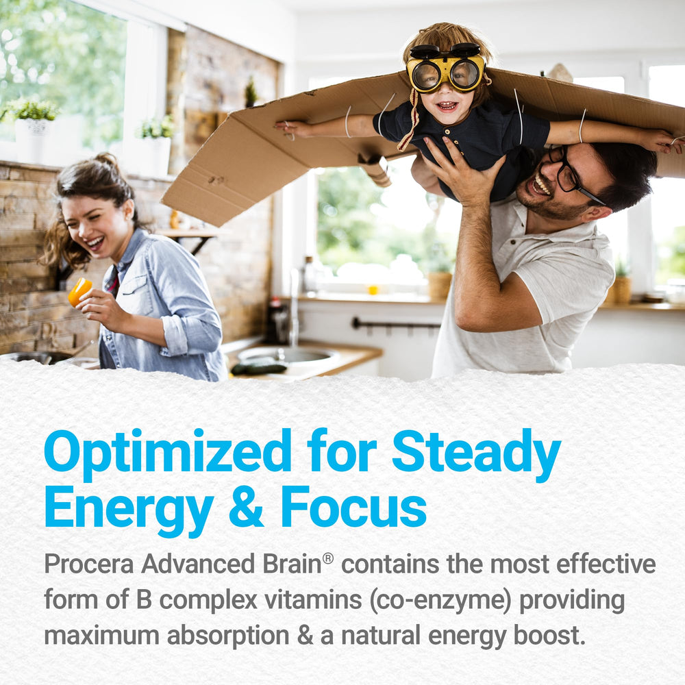Brain-health visual underscores Procera Advanced Brain long-term brain health potential.