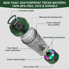 PROCHAIN electric protein shaker bottle lid open for quick sip on the go