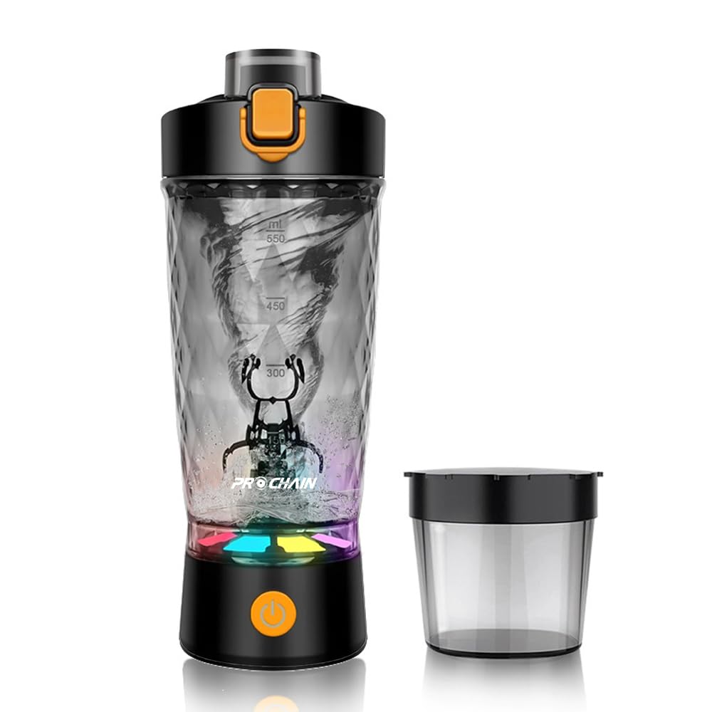 PROCHAIN electric protein shaker bottle motor for smooth shakes at the gym.