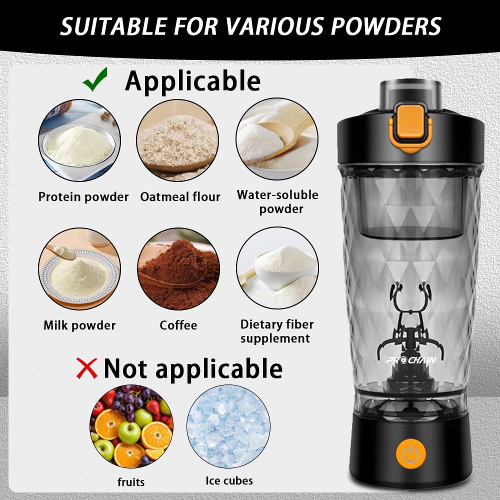 PROCHAIN powder storage compartment keeps powders ready during travel.