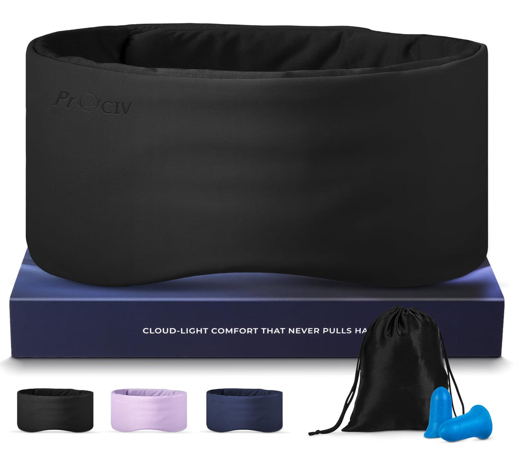 ProCIV dual-sided sleep mask with Milk Silk cooling side for hot nights.