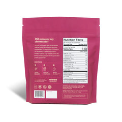 ProDough Raspberry Cheesecake shake being poured for smooth easy mix