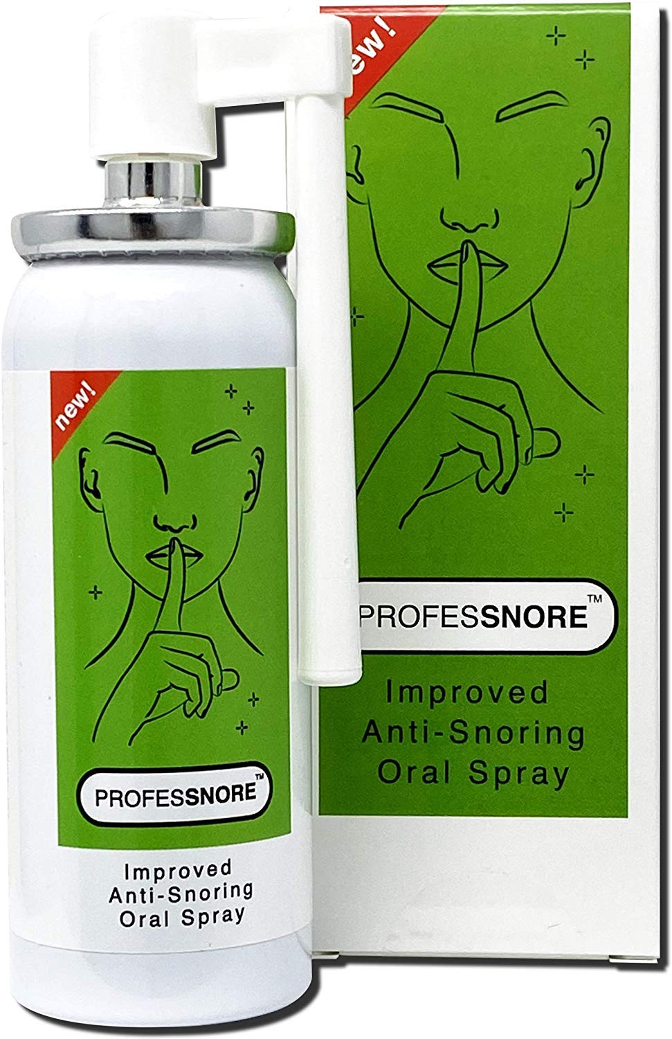 Professnore snore solution bottle shown for quick, non-invasive night relief.