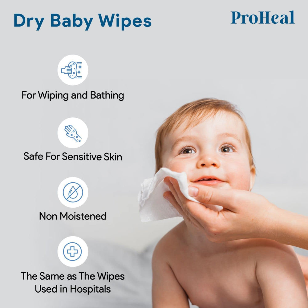 ProHeal wipes used for baby care and diaper changes with gentle cleansing