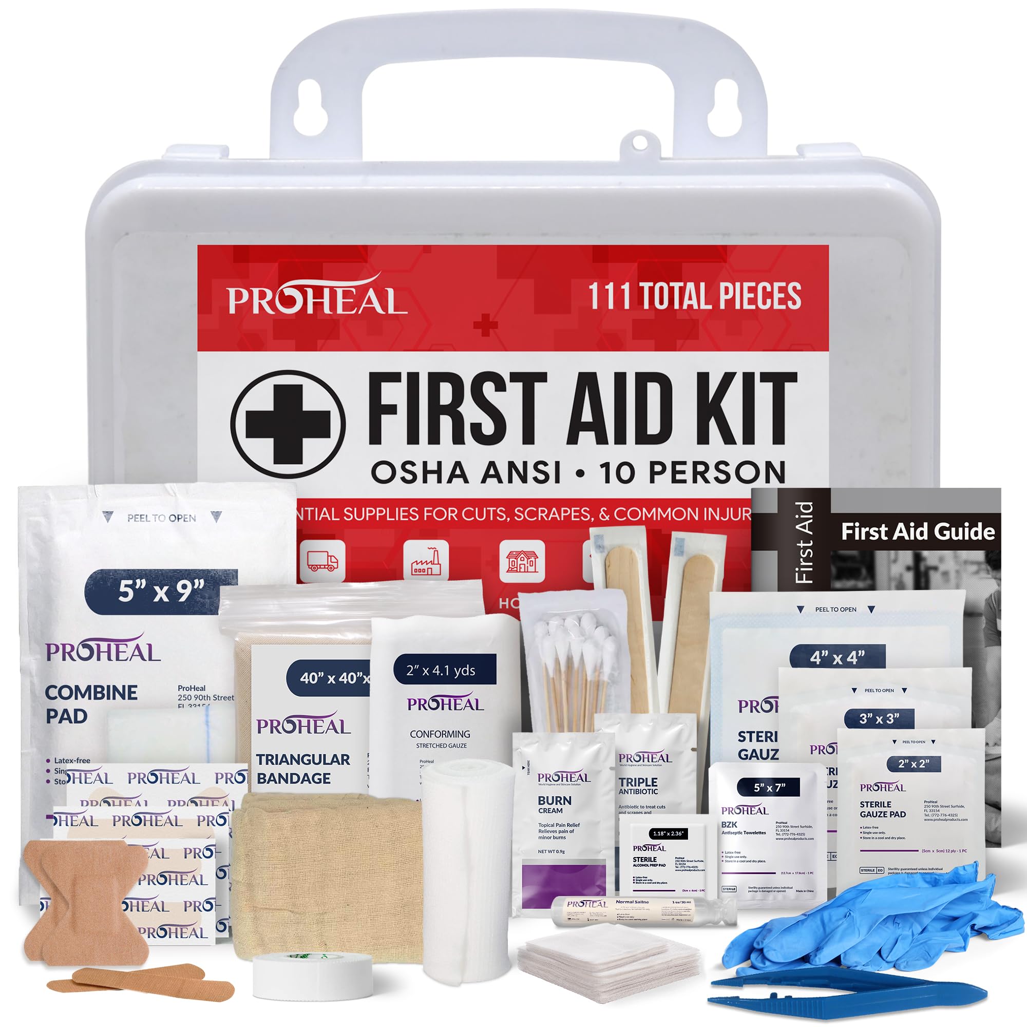 ProHeal OSHA first aid kit case ready for vehicle or wall mounting