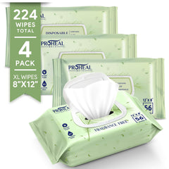 ProHeal X Large Wet Wipes packaging on display for easy storage