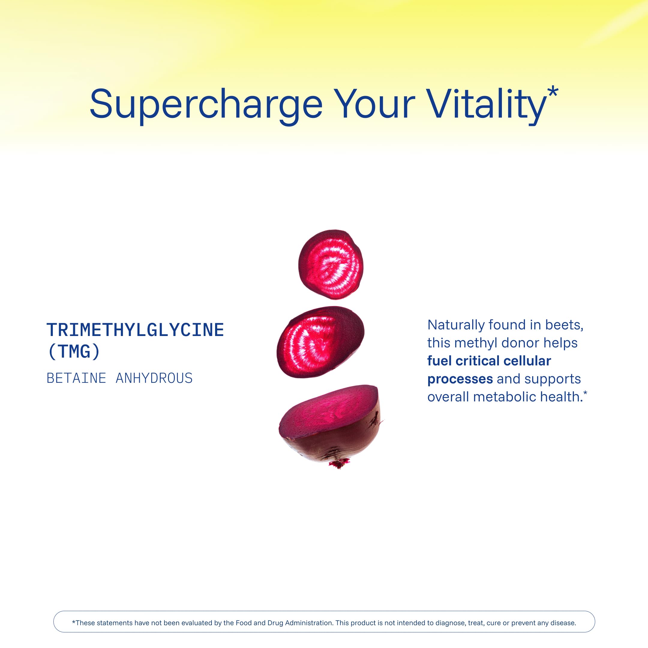 ProHealth Longevity TMG bottle held in hand for on-the-go daily reminders.