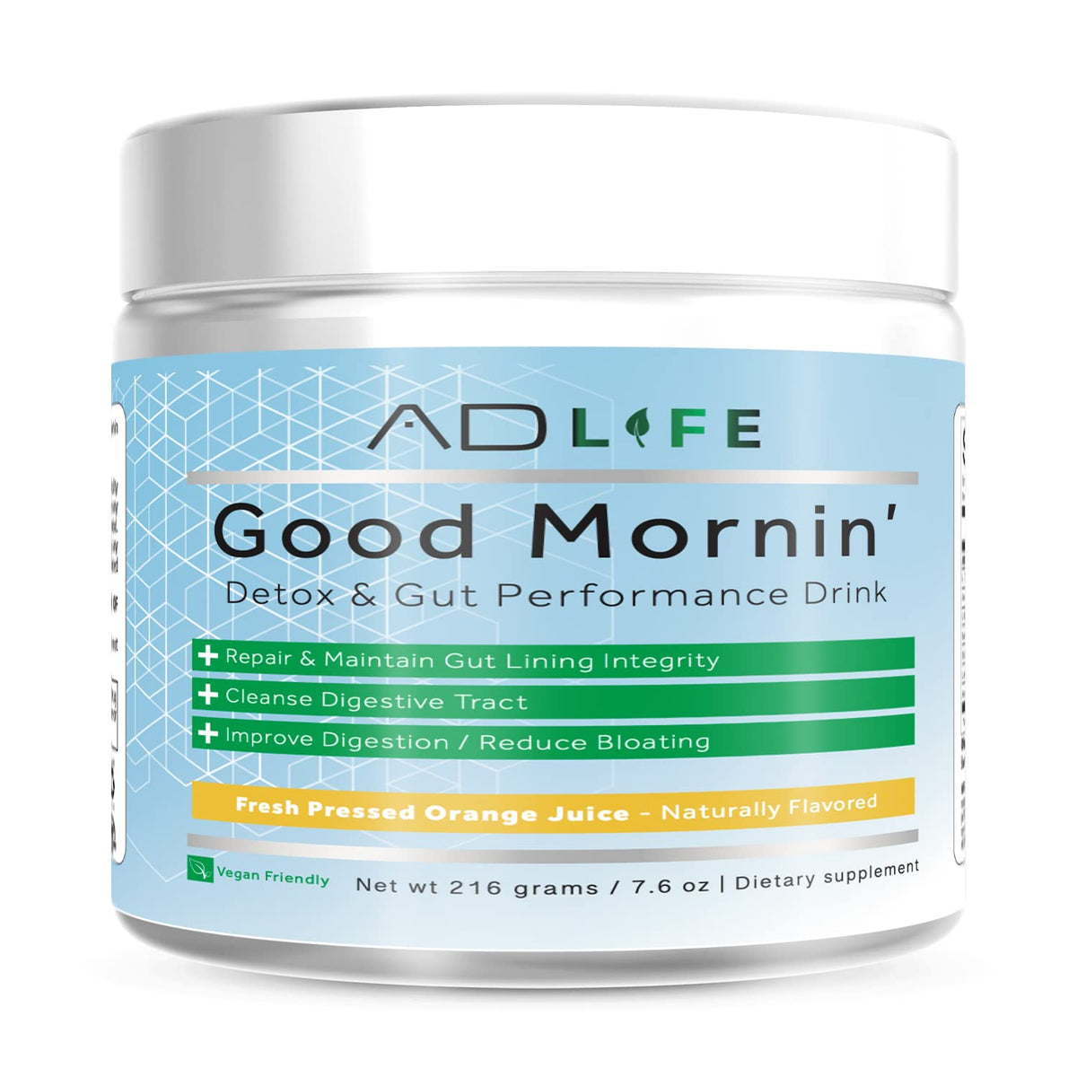 Project AD Life Good Morning bottle pour shows easy, balanced start to the day.