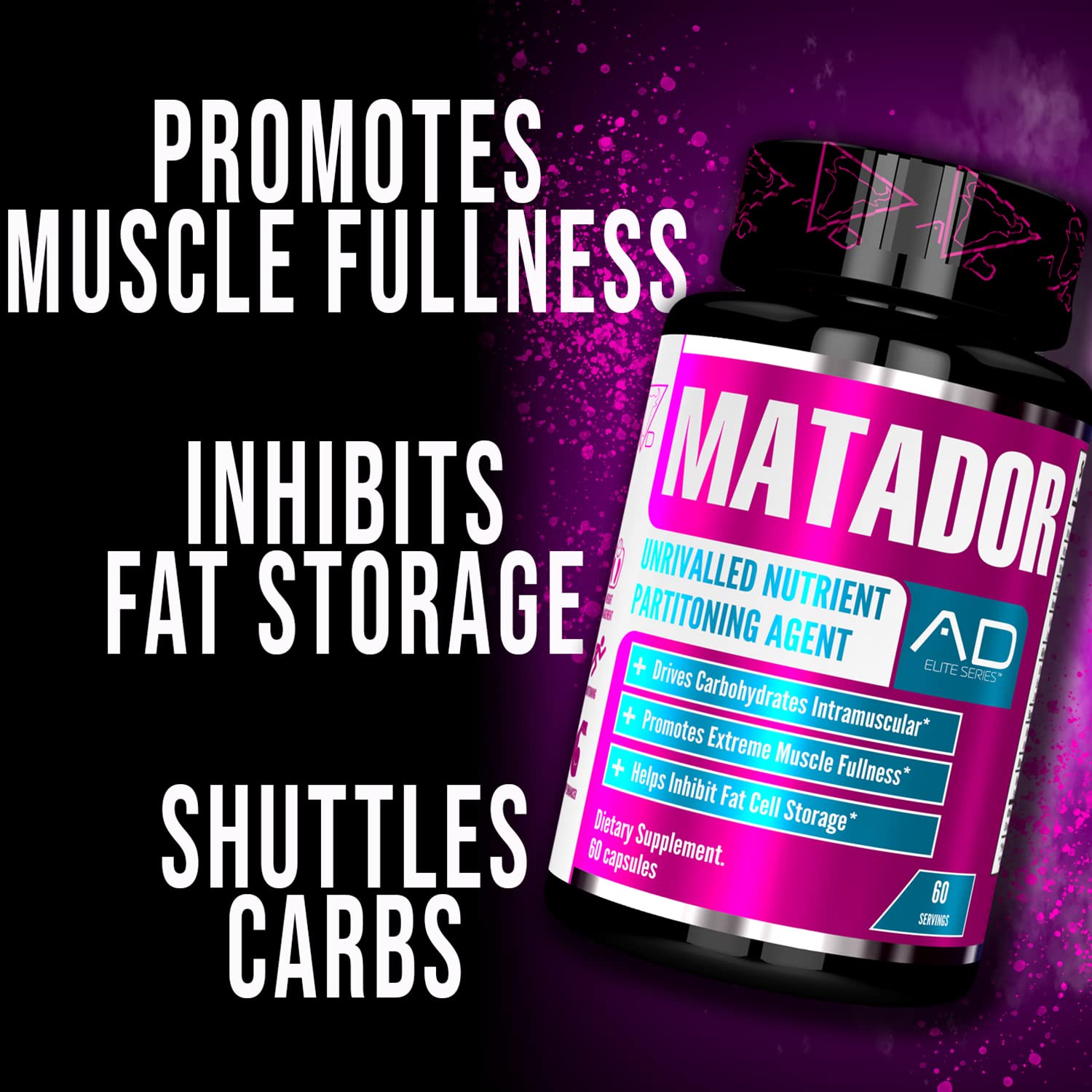 Matador capsules close-up highlight compact design for easy daily use.