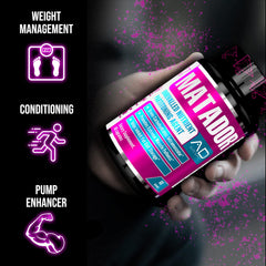 Matador vascularity boost image showcases possible performance aesthetics.
