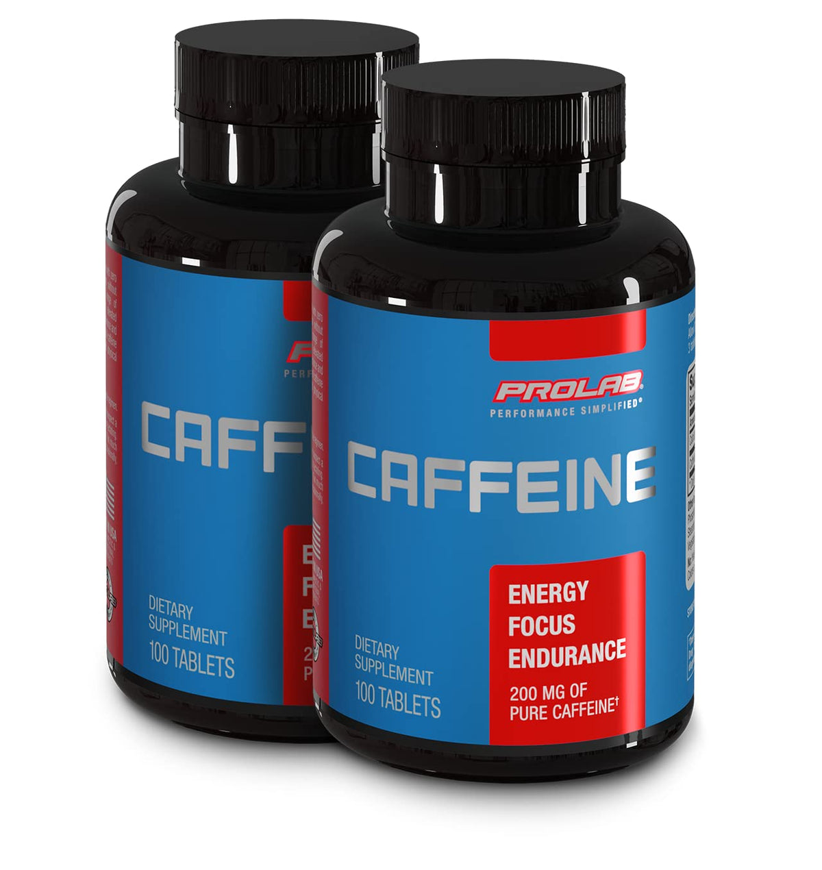 ProLab Caffeine Tablets bottle front view for quick energy